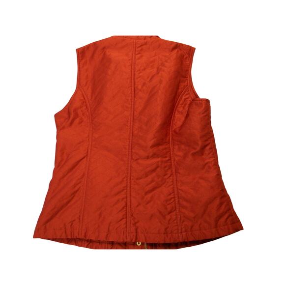 Pendleton Orange Quilted Vest - Picture 3 of 6
